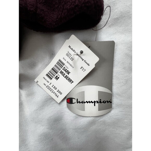 Champion Performance Men’s Dark Mulberry Full Zip Fleece Jacket Size M New Tags - Picture 2 of 10